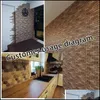 DécorGarden30 * 30cm 3Dの壁紙ステッカーDIYレンガ石の自己接着防水壁紙家の装飾キッチンバスルームリビングルームタイル