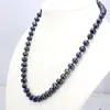 Schwarze Perlen, 8–9 mm, Fischform, Knöpfe, 45,7 cm, DIY, ganz geeignet für Damenmode, Schmuck, Halskette
