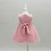 Retail Infant Wedding Costume Baby Girl Flower Petals Dress Bridesmaid Elegant Pageant Tulle Formal Party BB8516 210610