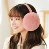 Berets Winter Warm Ear Muffs Girl Fluffy Earmuffs Women Thicken Plush Warmers Solid Color Soft Casual ProtectionBerets