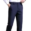 Personnalisez les pantalons de smoking pour hommes Noir Slim Fits Groom Man Pantalon long normal W: 122