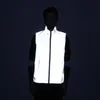 Men's Vests Spring Autumn Men Women Hip Hop Night Reflect Light Casual Sleeveless Jackets Man Plus Size Gilet Reflective Waistcoat