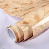 Hot Marmeren Film Zelfklevend Wallpaper Voor Badkamer Keukenkast Countertops Papier PVC Waterdichte Muurstickers 726 K2