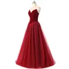 Party Dresses 2021 Dark Red Velvet Prom With Ball Gown Sweet-heart Real Image Vestidos De 15 Anos269D