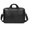 Heren Originele Lederen Travel Business Aktentas Laptop Case Portfolio Schouder Messenger Bags