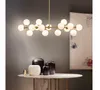 glass ball molecular led chandelier Modern minimalist dining room lamp Nordic creative bedroom living study lighting