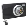 Çizgi kamera araba dvr 4 inç kamera full hd 1080p sürücü video kaydedici Registrator Oto Dashboard Çift Dashcam DVRS kutusu