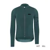 Maglia da ciclismo invernale in pile termico unisex di alta qualità Pro Aero Fit manica lunga spazzolatura all'interno riflettente