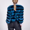 女性の毛皮のフェイクファッションショートリアルレックスジャケット