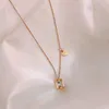 Chokers Luxury Jewelry Rose Gold Stainless Steel Hourglass Love Necklace Heal22