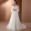 2021 Bescheiden Avondjurken Off Schouder Witte Lange Formele Partij Jassen Sweetheart Lovertjes Kant Applique Baljurk Prom Dresses261d