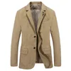 Homens Blazer Oversized Sólido macho terno casaco casaco homens roupas puro algodão blazers casual outwear 4xl bf66001 211120