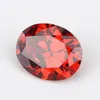 Other Size 2x3-10x14mm Oval CZ Stone Garnet Synthetic Cubic Zirconia Loose For Fine Jewelry DIY Making 1-10pcs/Lot Rita22