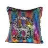 13 style Mermaid Pillow Cover Sequin Pillow Cover sublimation Cushion Throw Pillowcase Decorative Pillowcase That Change Color Gifts Girl C0523A24