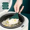 Kan opstaan ​​siliconen dubbelzijdige anti-stick rijstkoker rijst lepel hoge temperatuur weerstand schep keukenitems