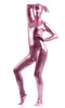 Costumi Catsuit Costom Made Donna Uomo Sexy Nero Rosa Bianco Vinile PVC Latex Zentai Suit Catsuit Body Full Body8926345