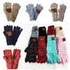 CC Gloves Christmas Gifts Knitting Touch Screen Capacitive Women Winter Warm Wool Gloves Antiskid Knitteds Telefingers Outdoor