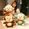 23304050cm Adorável Macaco Brinquedos de Pelúcia Kawaii Abraçando Bonecas Recheadas Macaco Animal Macio com Lenço Decoração de Casa Presente para Crianças Q075430642