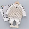 2 stuks jongen meisje kleding sets lente herfst winter peuter kinderen trainingspak voor jas broek pak kinderkleding outfits6264572