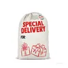 Рождественские подарочные сумки оленей напечатанные детские конфеты сумка Xmas DrawString Sach Рождественские украшения Море Отправка T9i001416