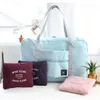 Storage Bags Large Capacity Luggage Packing Tote Travel Shopping Big Bag Folding Clothes Pouch Organizer Nylon High Quality wjy954