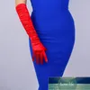 Elegante cetim preto longo fino vestido dedo dedo luvas mulheres retro plissado elástico seda perolado pérola quente luva k50 preço de fábrica especialista qualidade