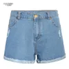 Mode été taille haute Denim Shorts femmes Jeans avec poches Sexy classique petit ami 210702