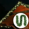 クリスマスの装飾2.7M 30 ledの妖精の灯のための人工的なつる松のひもの屋内屋外ガーランドランプのためのウェディングガーデンホームパーティーウィンドウD