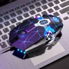 Jeu silencieux 3200DPI LED rétro-éclairé USB optique ergonomique filaire PC Gamer souris d'ordinateur ordinateur portable jeux souris