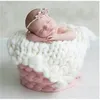 50*40cm Handcraft Acrylic Fiber Blanket Basket Stuffer Filler born Baby Pography Background 211105
