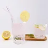 Drinking Straws 10 Piece Handmade Glass Straw With 2Pcs Cleaning Brush Reusable Eco Friendly Household Straight Bent Bar Accessories