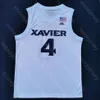 Maillots de basket-ball personnalisés Xavier Basketball Jersey NCAA College 4 Tyrique Jones 13 Naji Marshall 32 Zach Freemantle 11 Dwon Odom 22 Dieonte Miles