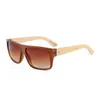 ADE WU WPB1033 Qualité surdimensionné Bamboo Wood Sunglass Men PC Lens Retro Bamboo Sun Glass Women Bamboo Case5987184