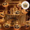 Halloween décoration fête LED chaîne lumières alimenté par batterie pour jardin extérieur maison fée barre lumineuse fantôme Kull citrouille lampe Festi5866539