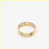 Stilista Anello Bracciale in oro Anello in oro Gioielli di lusso Anelli di diamanti Fidanzamenti per le donne Braccialetti d'amore F Marche Buono 21100601R