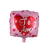 Ballons en aluminium de 18 pouces, 50 pièces/lot, fournitures de décoration de fête pour la saint-valentin, espagnol, je t'aime, vente en gros