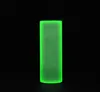 Sublimation DIY Water Bottle STRAIGHT Tumblers 20oz Glow In The Dark Tumbler With Luminous Paint Luminescent Magic Skinny Cup