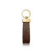 2021 Keychain Key Chain Buckle Keychains Lovers Car Handmade Leather Men Women Bags Hanger Accessoires 5 Kleur 65221 met doosstoftas