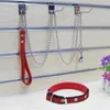 Duurzaam Anti-Bite Metalen Hondenketting Lood Voor Kleine Middelgrote Hond Keten Leash Handvat Leads PU Leer Ijzer huisdier Accessoires3227