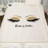 Miracille Lovely Eyelash Koc Sherpa Fleece Girls Pluszowa Koc Moda White Gold Couch Microfiber Manta 201111