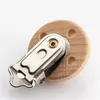 Métal En Bois Bébé Attache-Tétine Infantile Tétine Fermoirs Titulaires Accessoires Diy Anti Chute Chaîne Pince Sucettes Clips 20220304 H1