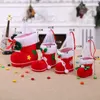 Kerst Candy Laarzen Decoraties Kerstmis Flocking Laarzen Xmas Pen Houder Decoratie Kid Geschenken W-00928