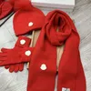 Wool hat scarf gloves three-piece suit street fashion scarfs men and women designer fit winter top quality towel