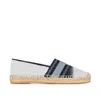 2021 Nieuwe beroemde stijl mode lederen vrouwen meisje espadrilles platte schoenen zomer loafers espadrilles maat EUR 34-42 dubbele metalen