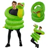 Disfraz de muñeca de mascota con miedo Python serpiente traje inflable para hombre adulto mujer Halloween traje Purim Carnival Party Fance Vestido