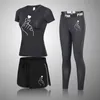 Ropa deportiva de marca para mujer, conjunto de Yoga, ropa de gimnasio para Fitness, camiseta de tenis para correr, mallas para correr, traje deportivo de entrenamiento 210802