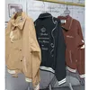 Vestes pour hommes doux velours côtelé américain Vintage lettres broderie Bomber veste manteau Harajuku Streetwear décontracté vêtements pour hommes