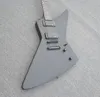 MX250 Metallic James Hetfield Mattschwarz Explorer E-Gitarre Diamant-Metallplatte, Hirschschädel-Inlay, China EMG-Tonabnehmer, BlackHardware