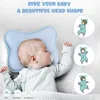 ベイビーピローは生まれ止められている平らなクッションの睡眠サポート、メモリフォームの幼児の枕211025
