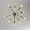 10 Lichter Sputnik-Pendellampen, moderner industrieller Kronleuchter, Retro-Leuchte, Hängeleuchte, geeignet für Wohnzimmer, Schlafzimmer, Küche, Flur, Restaurant, Bar